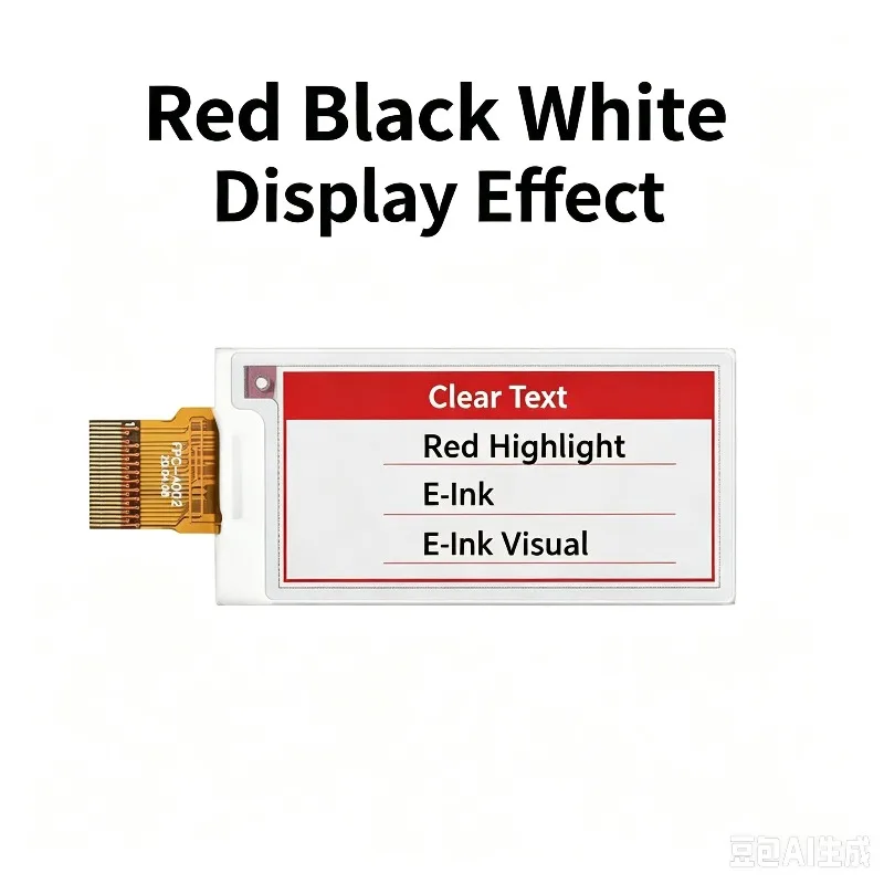 Waveshare 2.13inch E‑Paper Bare Screen Red Black White 250×122 SPI E‑ink Display for Raspberry Pi Arduino STM32 Shelf Price Tag