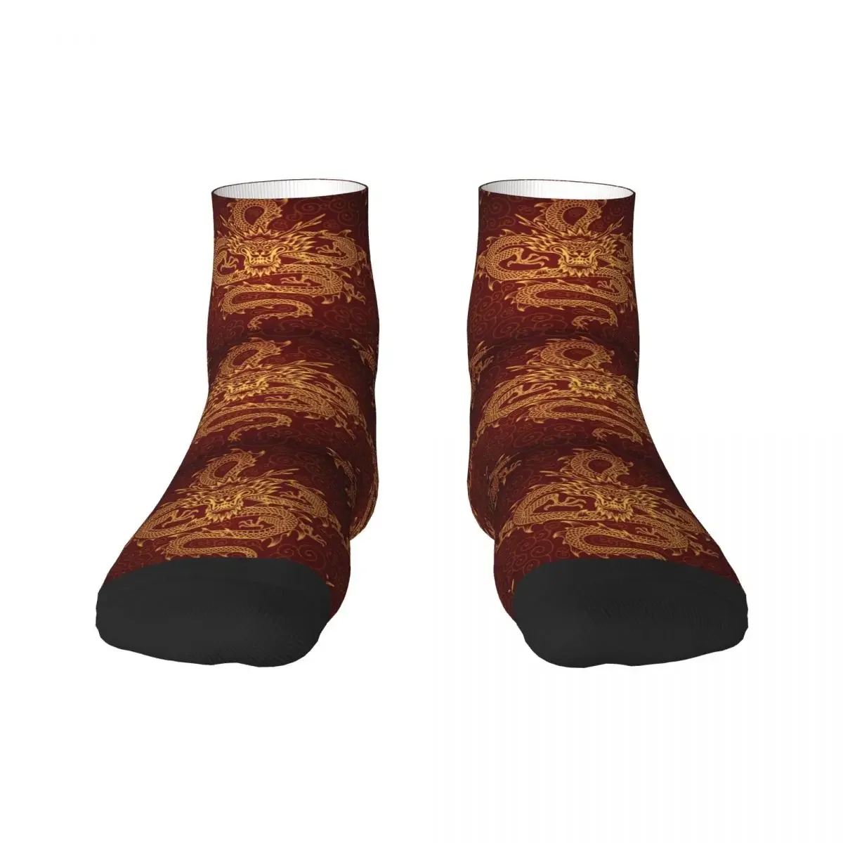 Cool Printing Dragon Totem Asian Style Socks for Women Men Stretchy Summer Autumn Winter Chinese Oriental Mythical Crew Socks