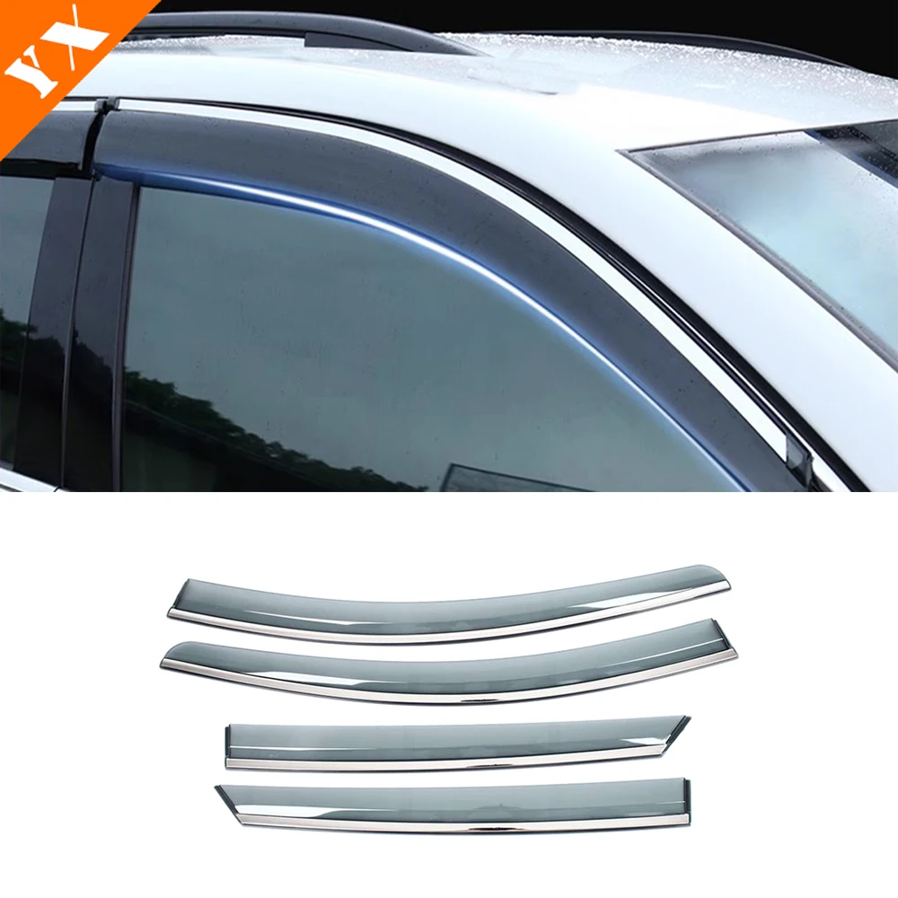 For BYD Sealion 7 Sea lion 07 2024-2025 Chrome Trim Car Window Sun Shade Anti Rain Decoration Protector Sticker Cover Garnish