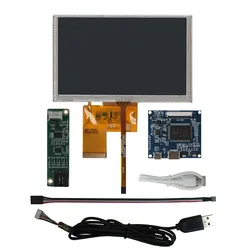5 Inch 800*480 LCD Display Screen Digitizer Touchscreen Controller Control Driver Board Mini HDMI-Compatible Monitor for PC