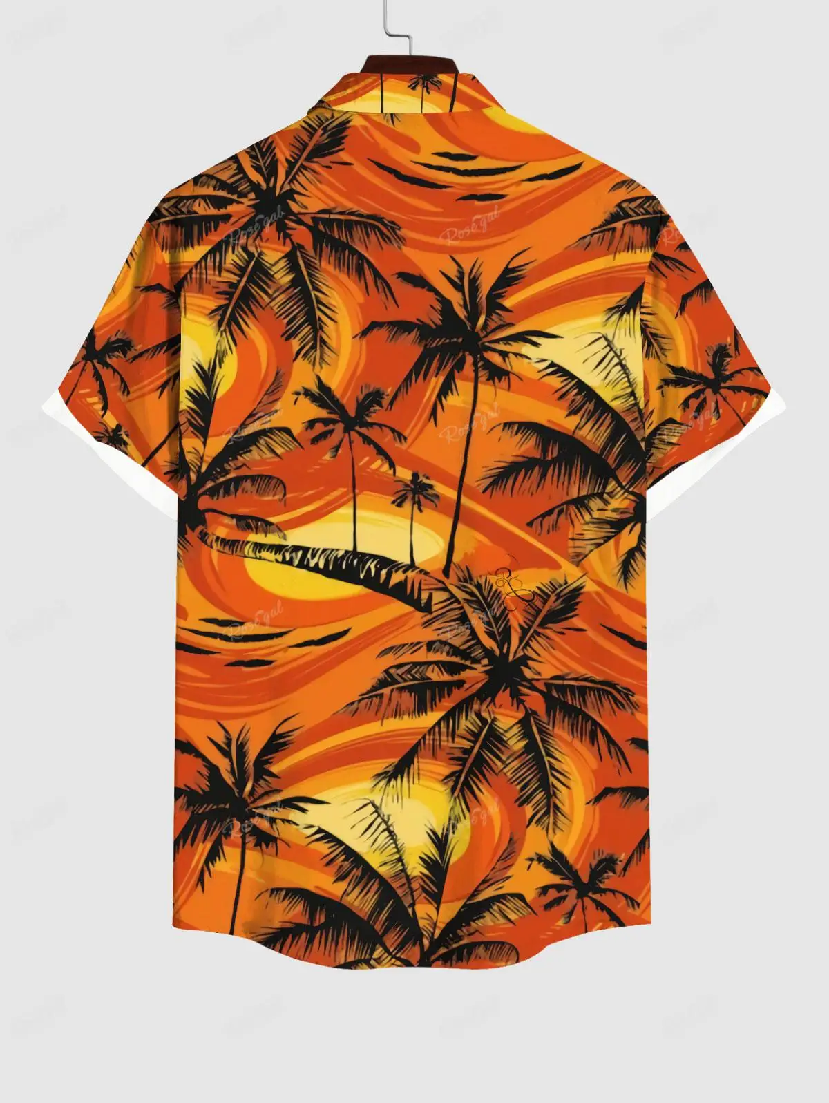 2024 Spring and Summer Dress and T-shirt Plus Size Matching Hawaii Beach Outfit For Couples Coconut Tree Painting Printed