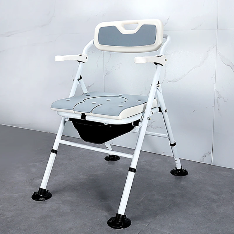 Toilet for the elderly, bathing, foldable portable stool, chair for the disabled