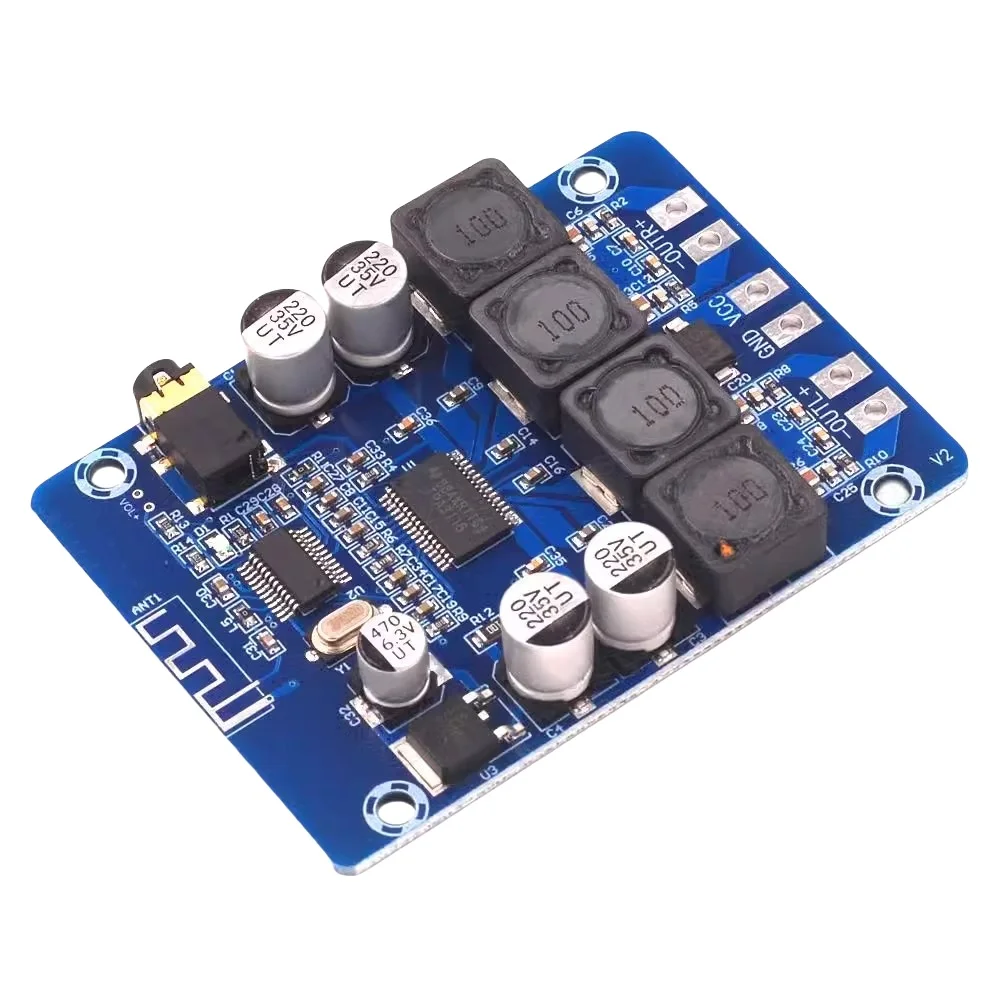 XH-M314 Ultra Clear Bluetooth Digital Amplifier Board TPA3118 Dual 45W15W Audio Amplification Module AUX Decoding