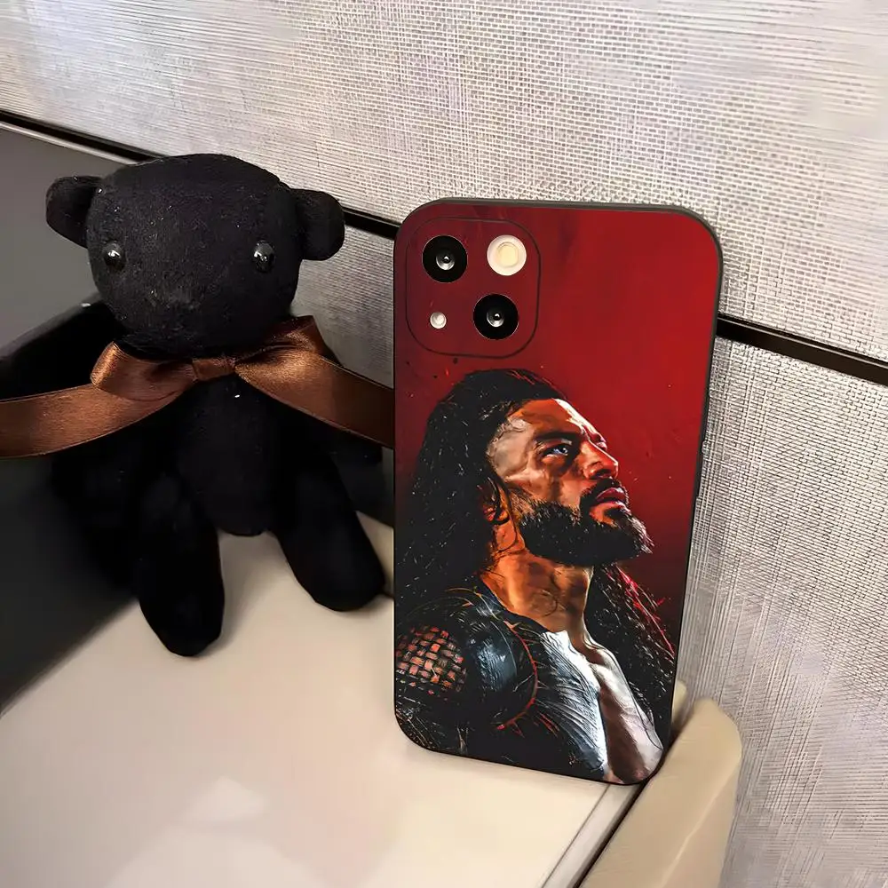 Funda de Silicona para Teléfono con Diseño de los Luchadores R-RoManS-ES y R-Reigns-S, Compatible con iPhone 17 Pro Max, 16, 15, 14 Pro Max, 13, 11 Air Plus