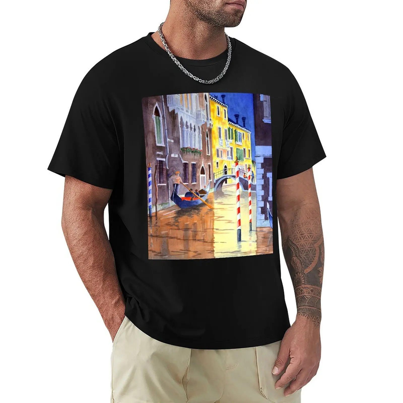 Reflections Of Venice Italy T-Shirt baggy shirts anime figures summer clothes rapper graphic tees men t shirts