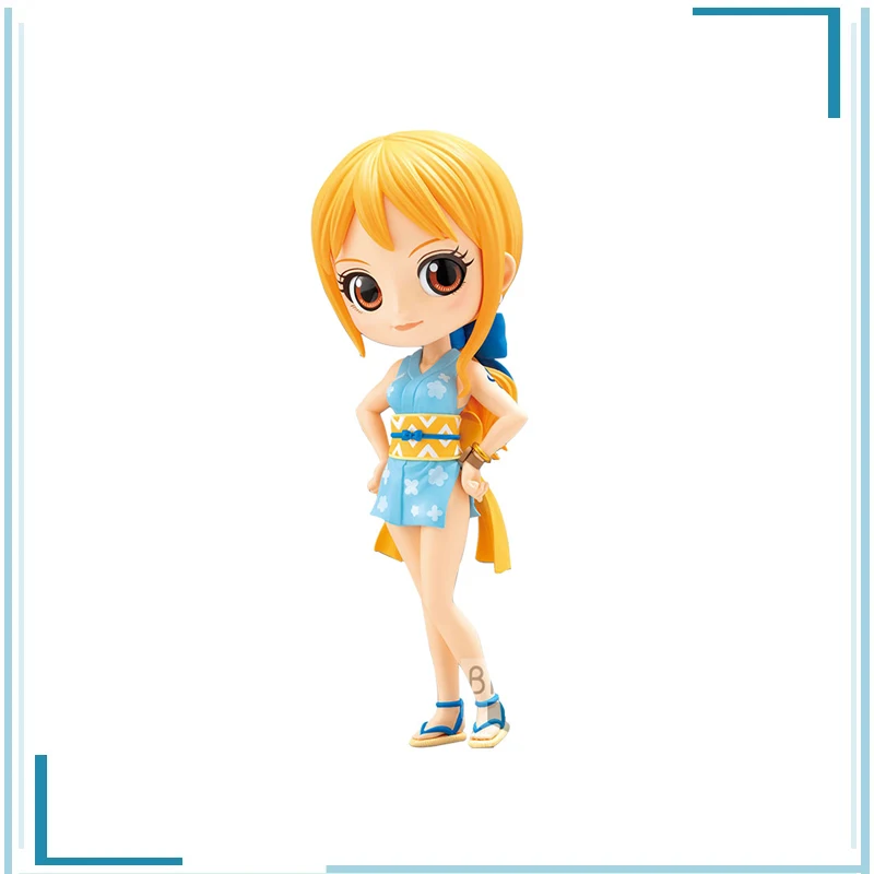 

BANDAI ONE PIECE Nami Q-version Collect Ornaments Keepsake Children's Day Gifts Childhood Memories Amusement Figure Model Toys