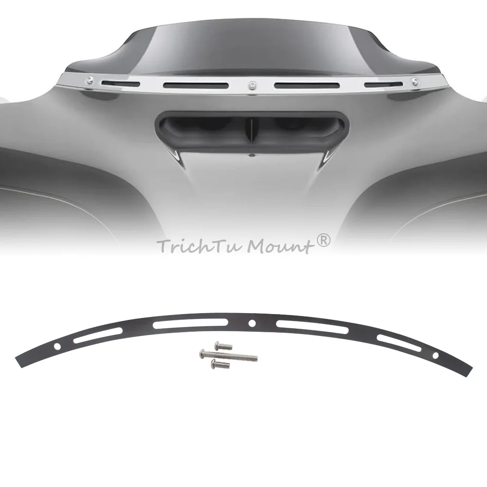 

Motorcycle Stainless Steel Windshield Windscreen Trim For Harley Electra Street Glide Ultra Limited FLHXS FLHTCUTG 1996-2024