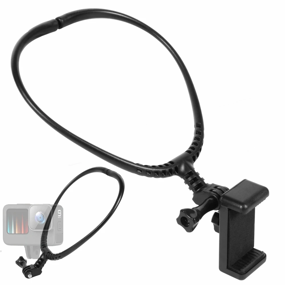 First-Person Video Shooting Neck Bracket For Gopro Hero 11 10 9 8 7 Mobile Phone Action Camera Accessories Cell Phone Holder