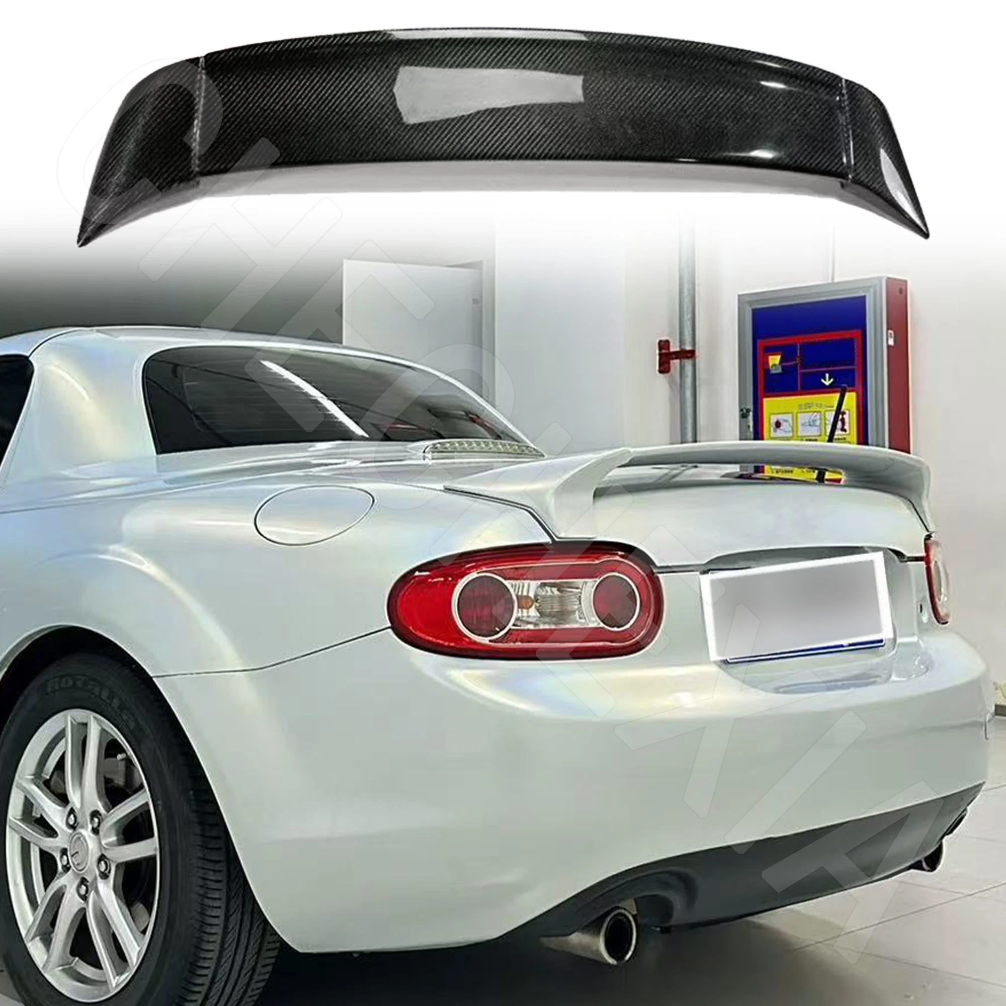 

For Mazda MX5 NC EC 2009-2015 high-quality carbon fiber rear wing spoiler wing luggage compartment (Only Soft Top Convertible)