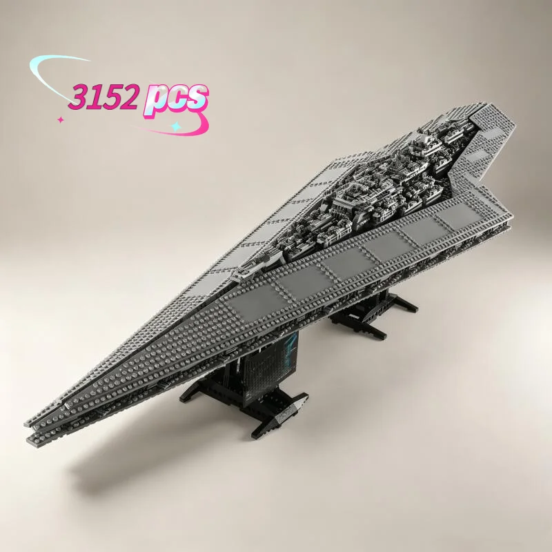 Image of 2026 Neu 3152 Teile Film-Set Super Destroyer Puzzle-Modell Heimdekoration Baustein-Set Geeignet für Geburtstags- und Festgeschenke