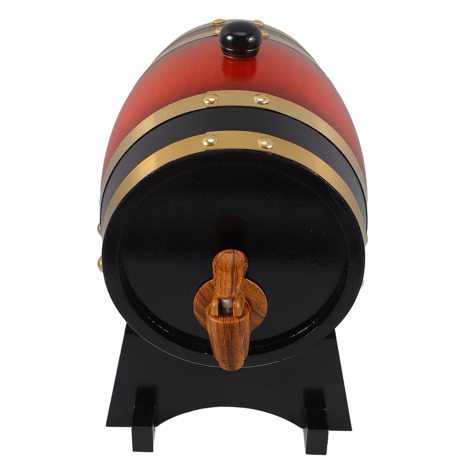 

Wooden Barrel Beer Whisky Dispenser Tap Brown Home Spigot Table Stand Decor Small Capacity Material Versatile Use