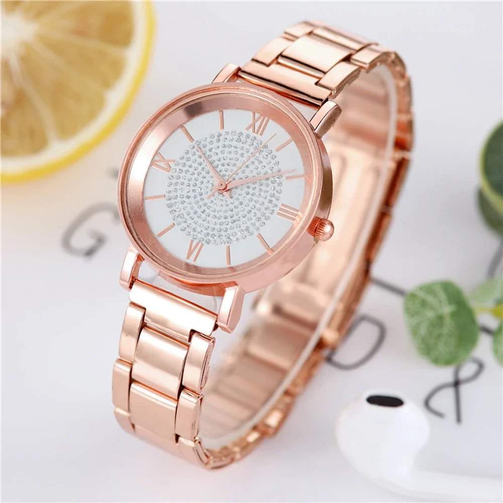 2024 New Luxury Women Watch Female Quartz Wristwatch Stainless Steel Dial Casual Fashion Bracelet Ladies Girls Clock Gifts