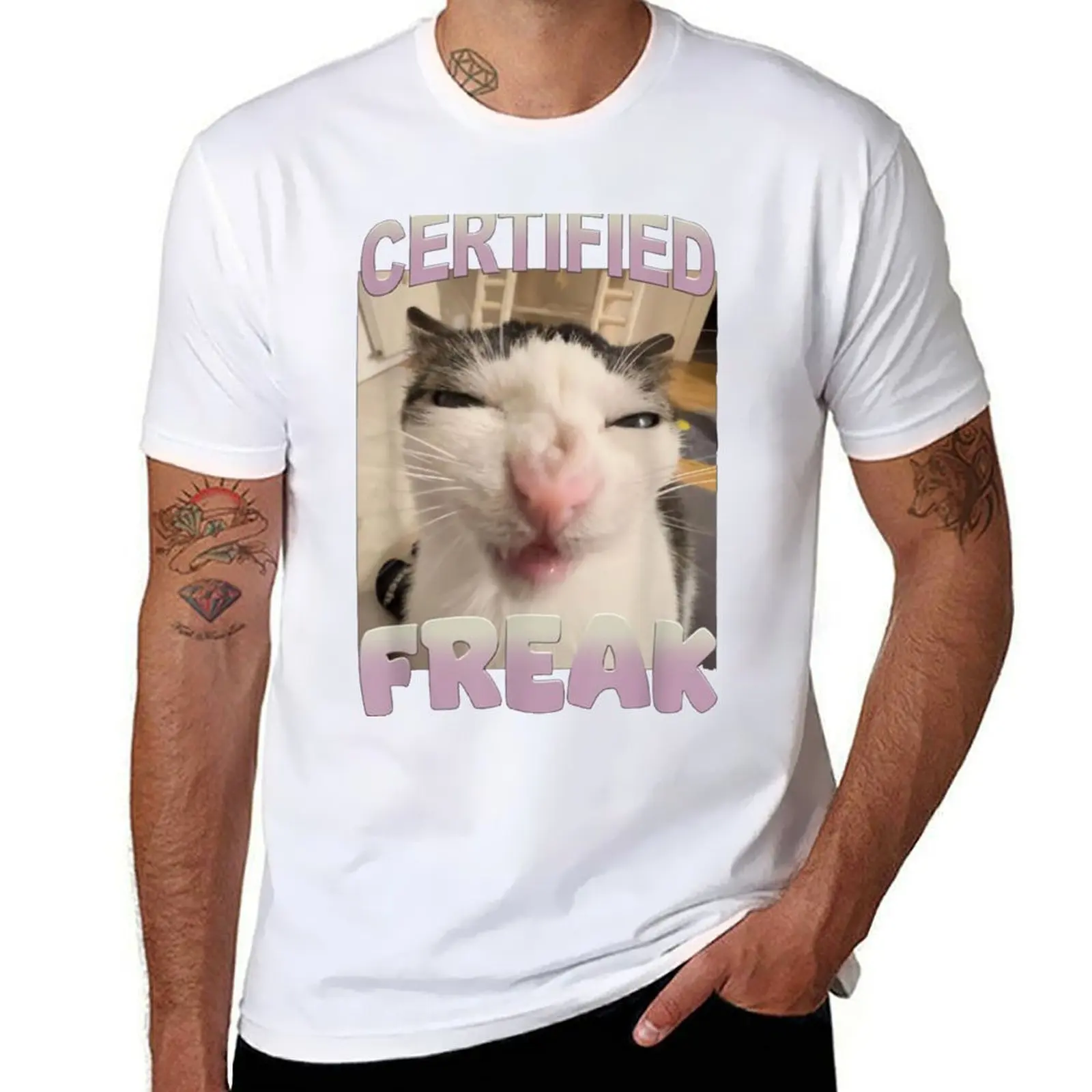 

Certified freak T-Shirt boys animal print baggy shirts quick-drying oversized t shirt men