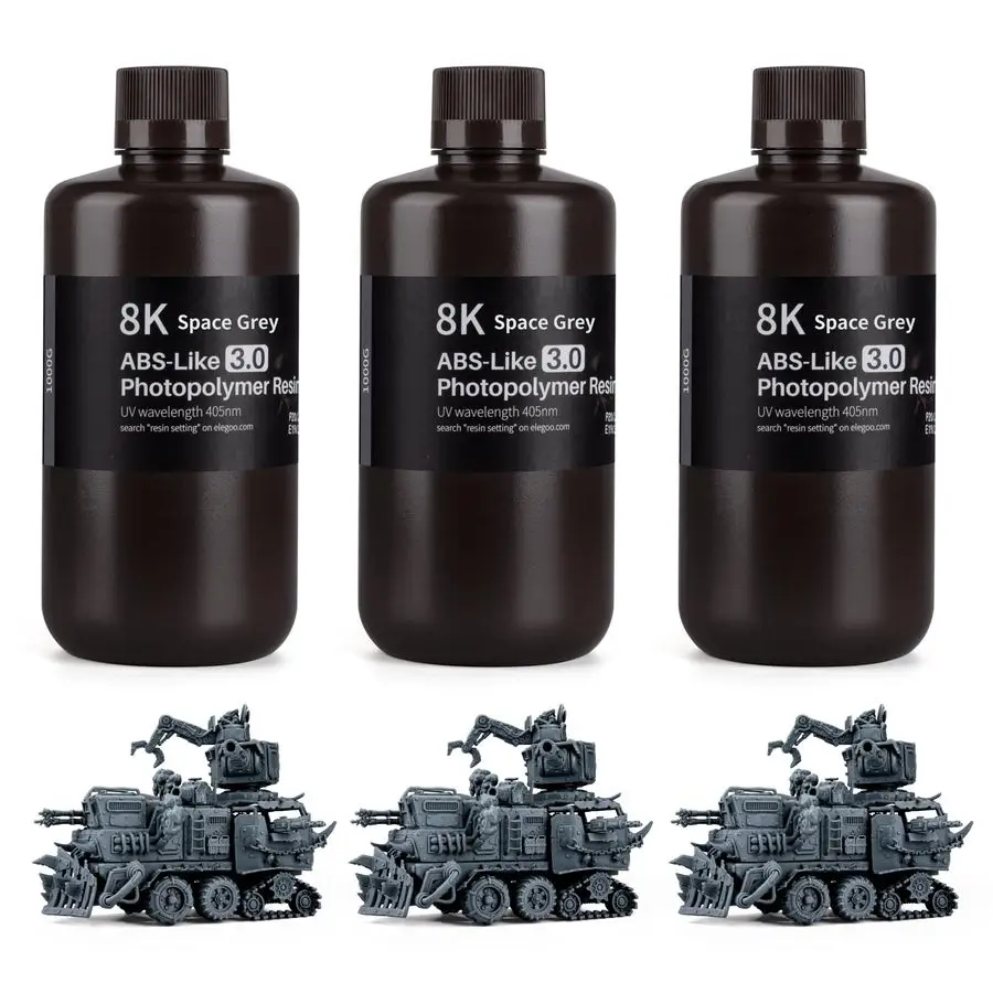 

ABSLike 8K 3D Printer Resin 3.0, 405nm Photopolymer Resin for 12K 14K 16K Mars Saturn Jupiter MSLA DLP LCD 3D Printing with Stre