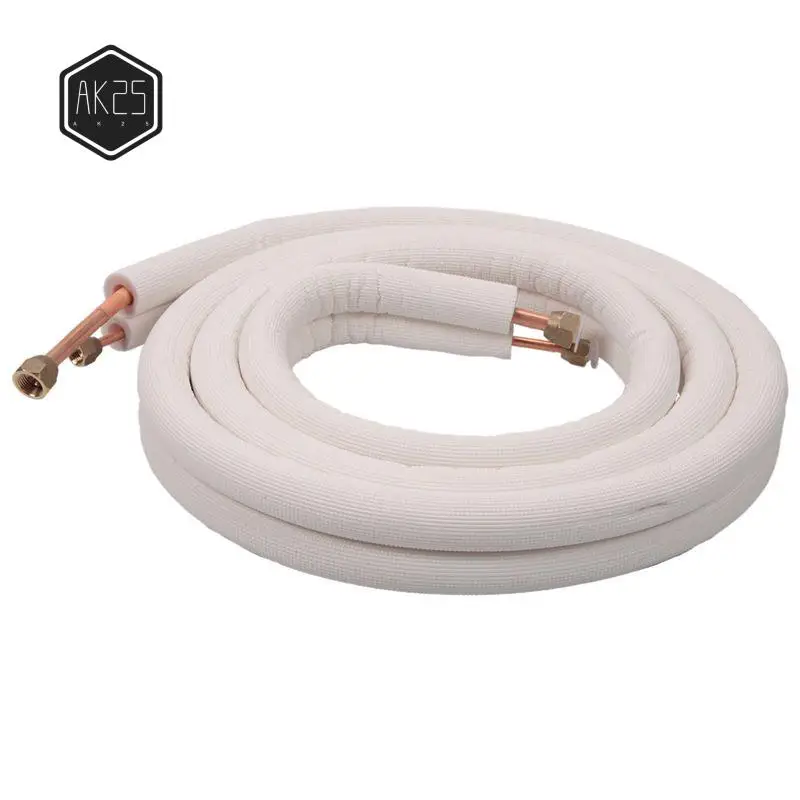 

AK25-1/4 дюйма 3/8 дюйма Изолированный алюминиевый комплект проводов Детали кондиционера Трубы хладагента