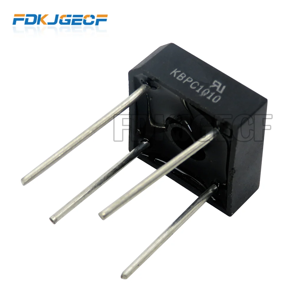 10pcs free shipping KBPC1010 1000V 10A Diode bridge rectifier