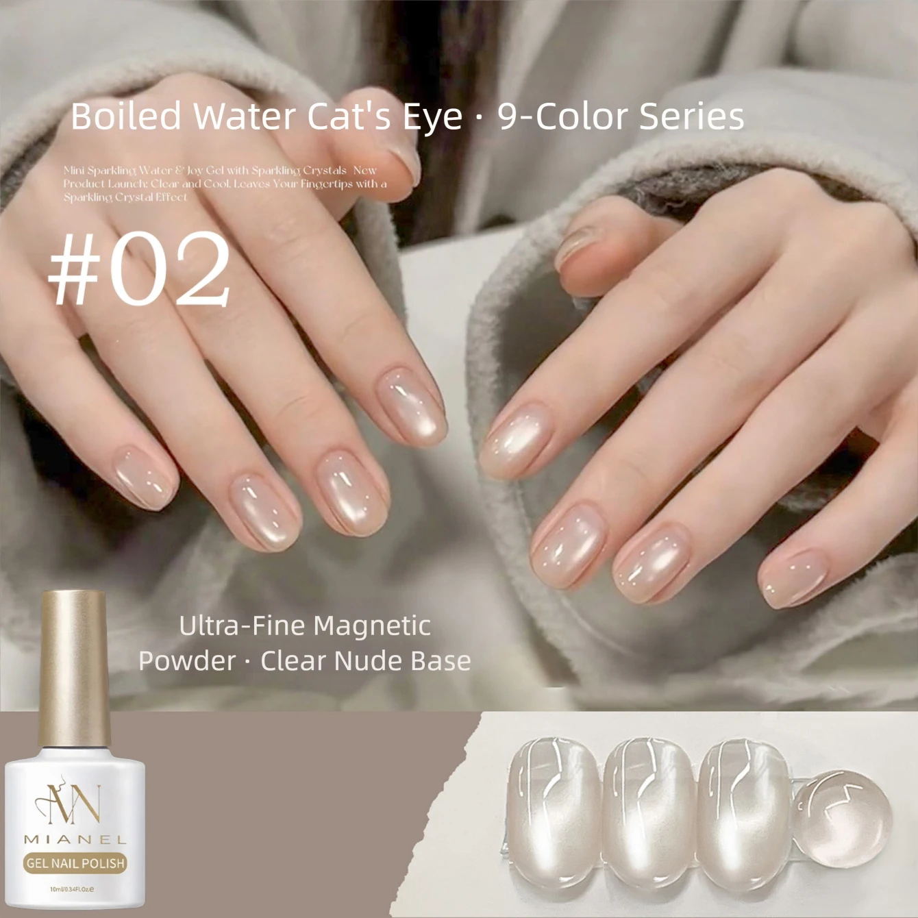 Şeffaf Kaynatılmış Su Etkili M - Nail Art Pink Cat Eye incelemesi ve fiyatı
