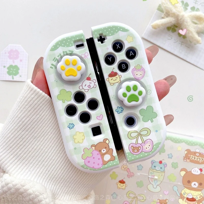 Oryginalne etui na przełącznik Lucky Bear Kawaii Cute Console OLED Split Case Wkładany stacja dokująca do Nintendo Switch 2 Lite Joy-Con — zdjęcie produktu 3