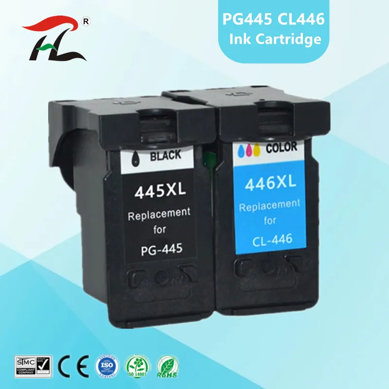 Compatible PG 445 445XL cl446 pg445 PG-445 CL-446 CL 446xl ink cartridge for Canon PIXMA MG 2440 2540 2940 MX494 IP2840