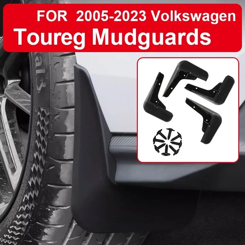 Mudflaps Splash Guards Mudguards Front Rear Fender Protector forVolkswagen Toureg Talagon Tavendor Variant Teramont 2005-2024ABS