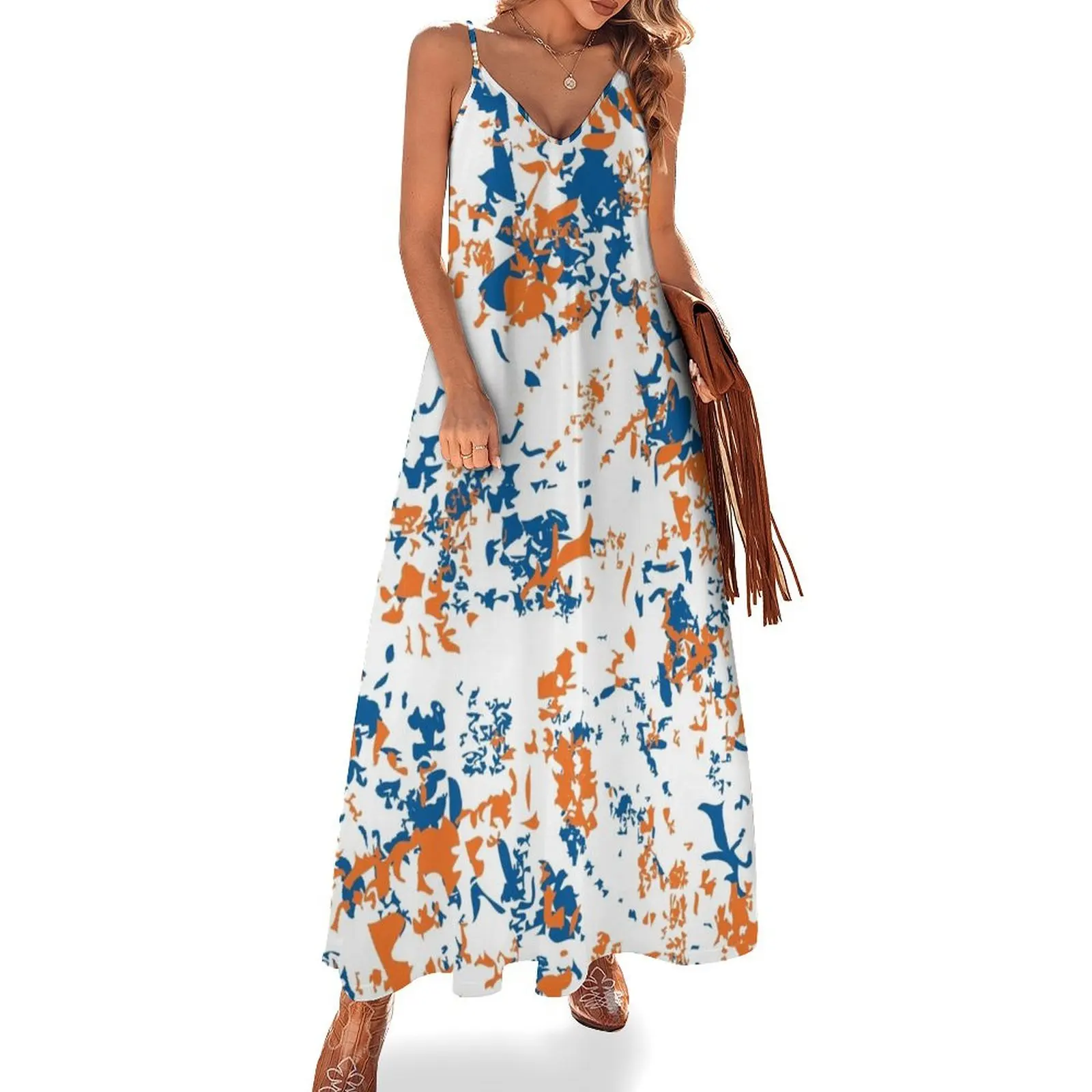 

Gainesville - Splat Sleeveless Long Dress Dress for pregnant women birthday dresses for women evening dress woman