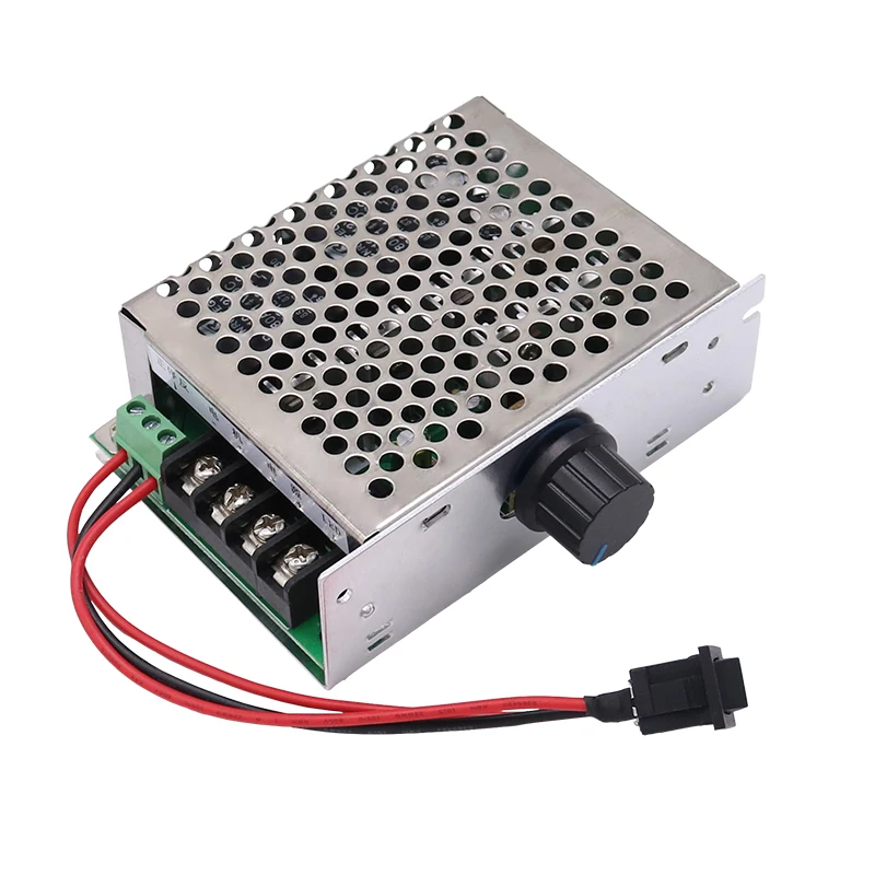 

PWM DC Motor Speed Controller 12V-48V 40A High Power w/Forward Reverse Switch & Knob - Adjustable RPM Control for DIY