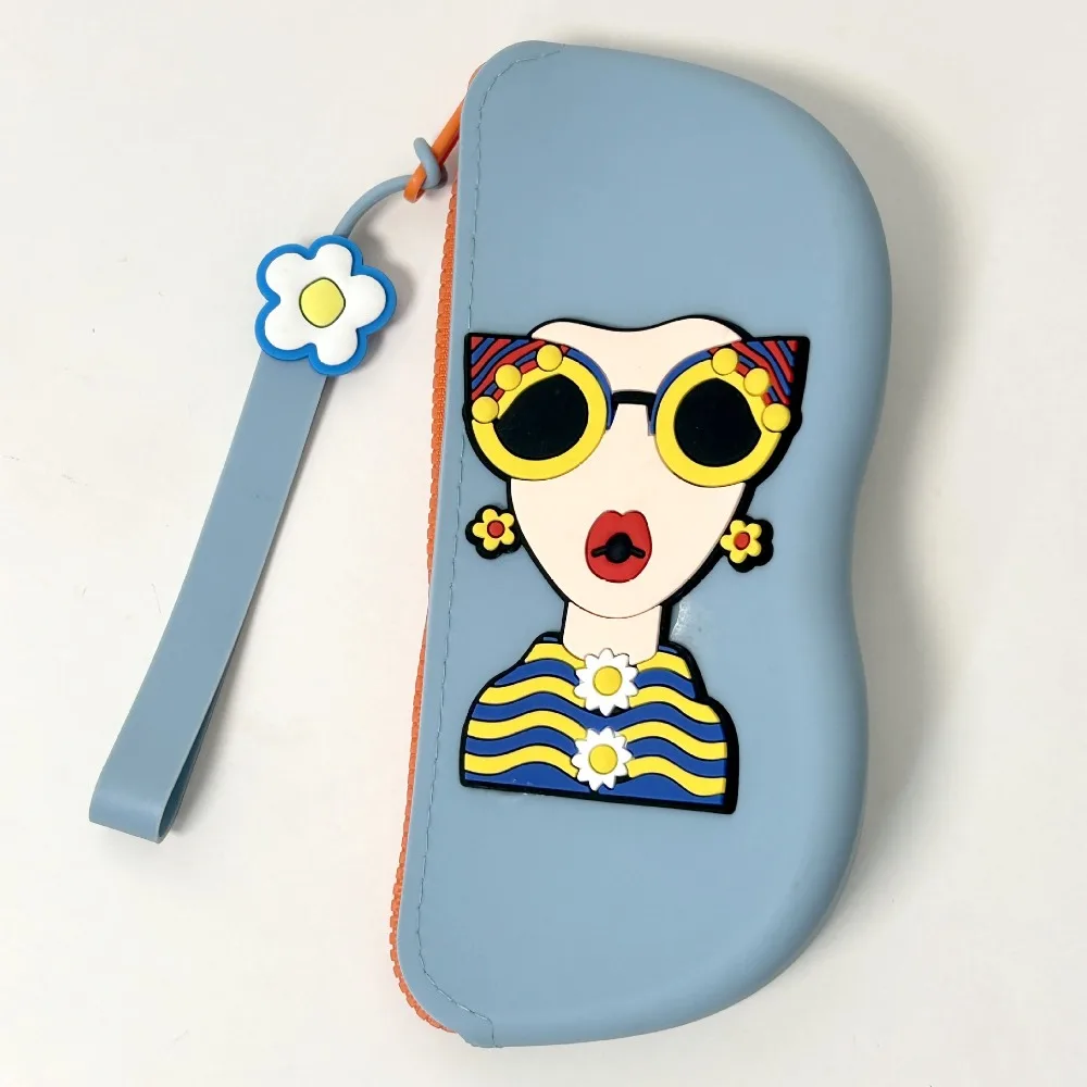 Trendige Silikon-Brillentasche, Taschen für kleine Gegenstände, wasserdichte Brillenbox, Kosmetik-Münztasche, staubdichte multifunktionale Aufbewahrungstaschen