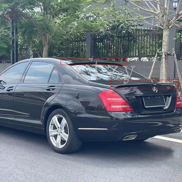 2006-2013 For Mercedes Benz S Class W221 ABS Car r Rear Roof Boot Wing Lip Spoiler