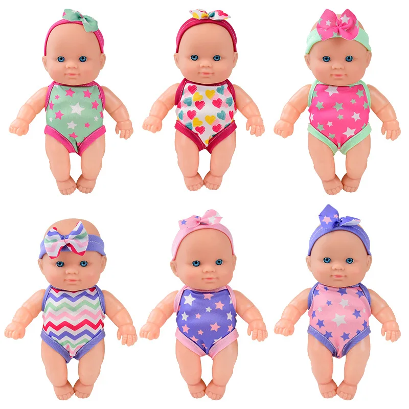 30cm New Simulation Infants Soothing Doll Toy Model Joints Movable Vinyl Reborn Doll Baby Interactive Puzzle Toys Birthday Gifts