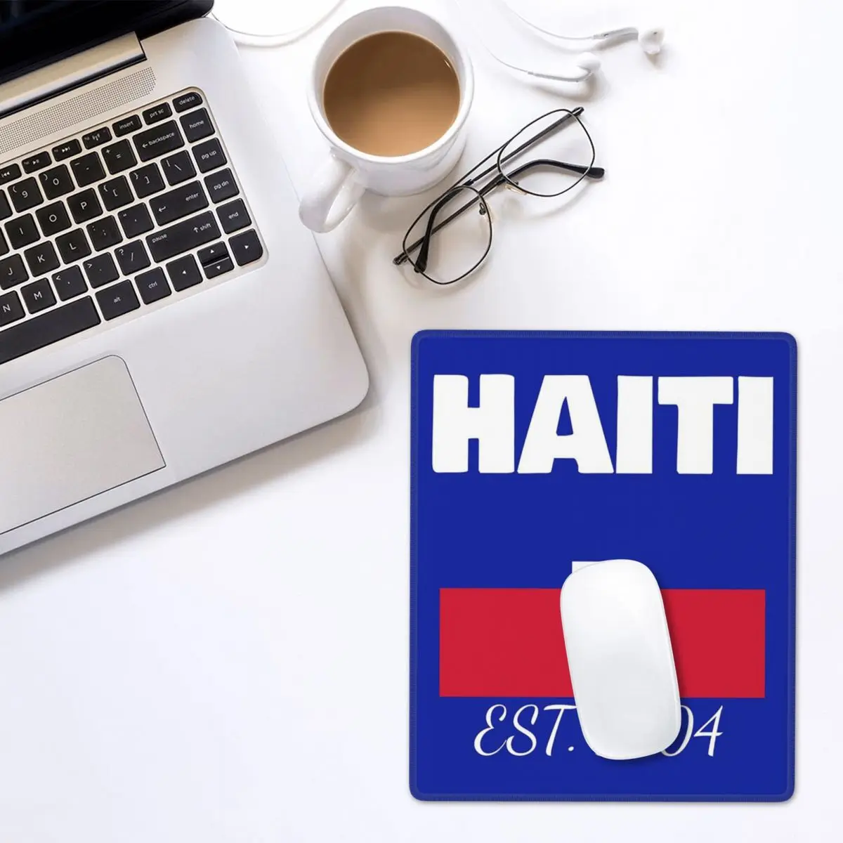 Haiti EST. 1804 Independence Haitian Flag Mouse Pad Gamer PC Laptop Mats Keyboard Computer Gaming Office Accessories Desk Mat