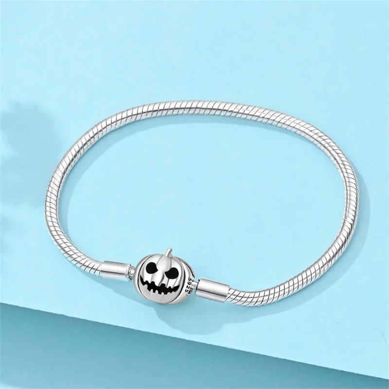2026 Neues 925 Sterling Silber 17-20CM Leuchtendes Kürbis-Armband für Damen Mode Exquisiter Schmuck Geschenke zum Geburtstag und Jahrestag – Detail 3