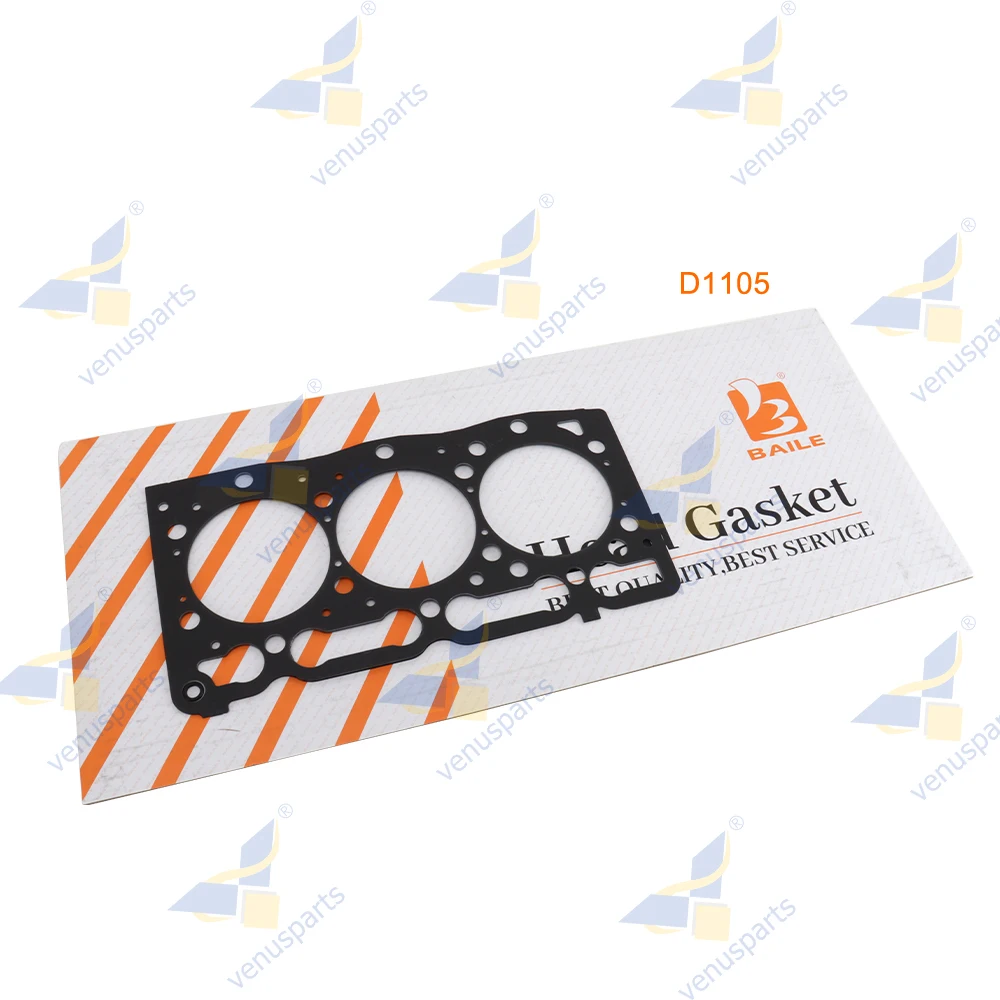 Kubota D1105 용 실린더 헤드 가스켓 엔진 정밀검사 재건 키트가 포함된 전체 가스켓 키트 세트