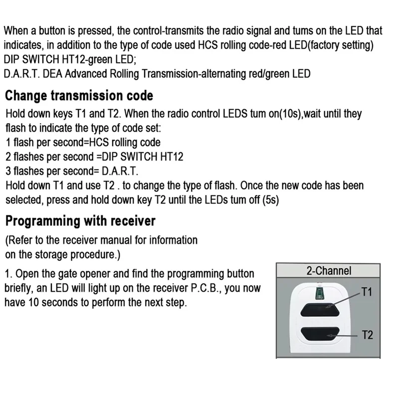 

High Quality-10PCS Garage Door Remote Control 433.92Mhz Rolling Code For DEA GT2 GT4 GTI2 GTI4 GTI Series Handheld Transmitter