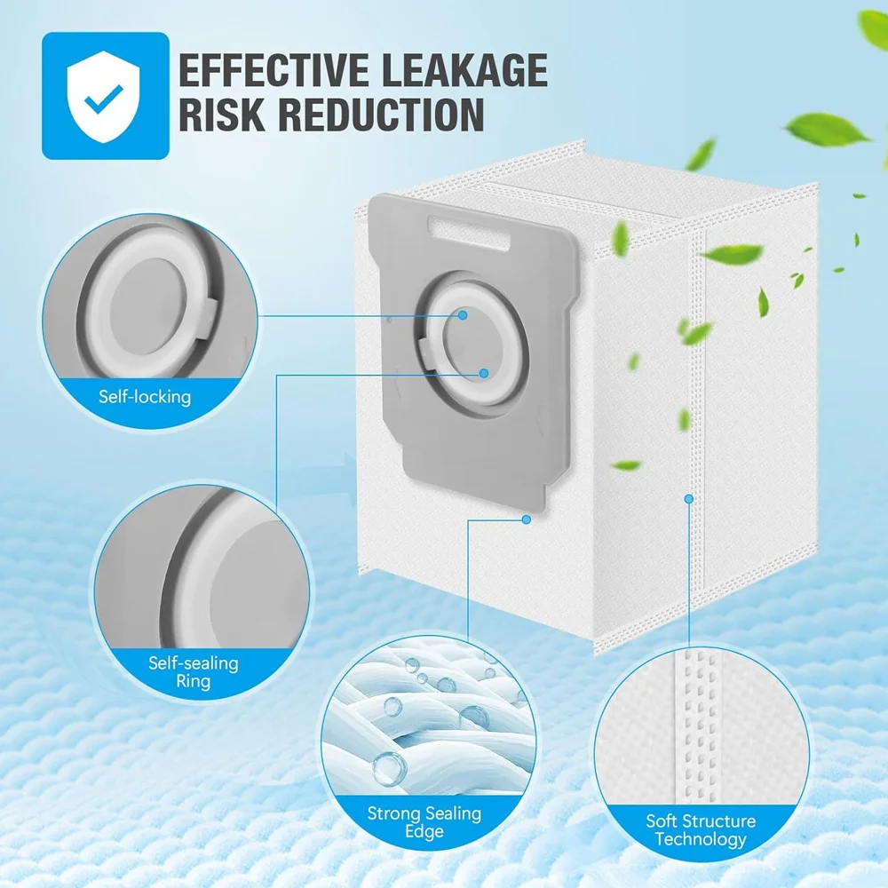 ใช้ได้กับ iRobot เครื่องกวาดฝุ่น i7 +/E5/E6/S9 ถุงขยะอุปกรณ์เสริมใหม่