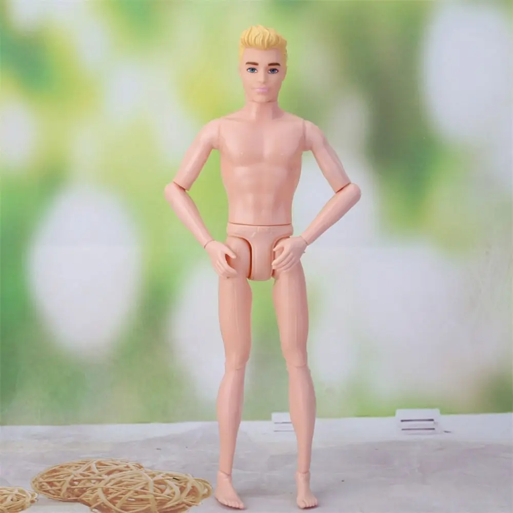 Moveable Jointed Ken Doll Body Multi-Joint Rotatable Male Nude Body Flexible Boyfriend Move Doll Toys Girl Toys