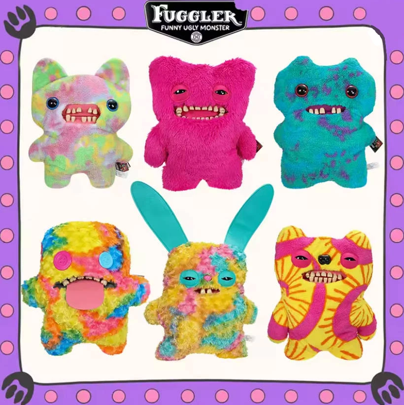 Original Fuggler drôle dents laides monstres jouets en peluche Kawaii Bigg peluches oreillers mignon Fugglers Pleuche Halloween poupée cadeaux
