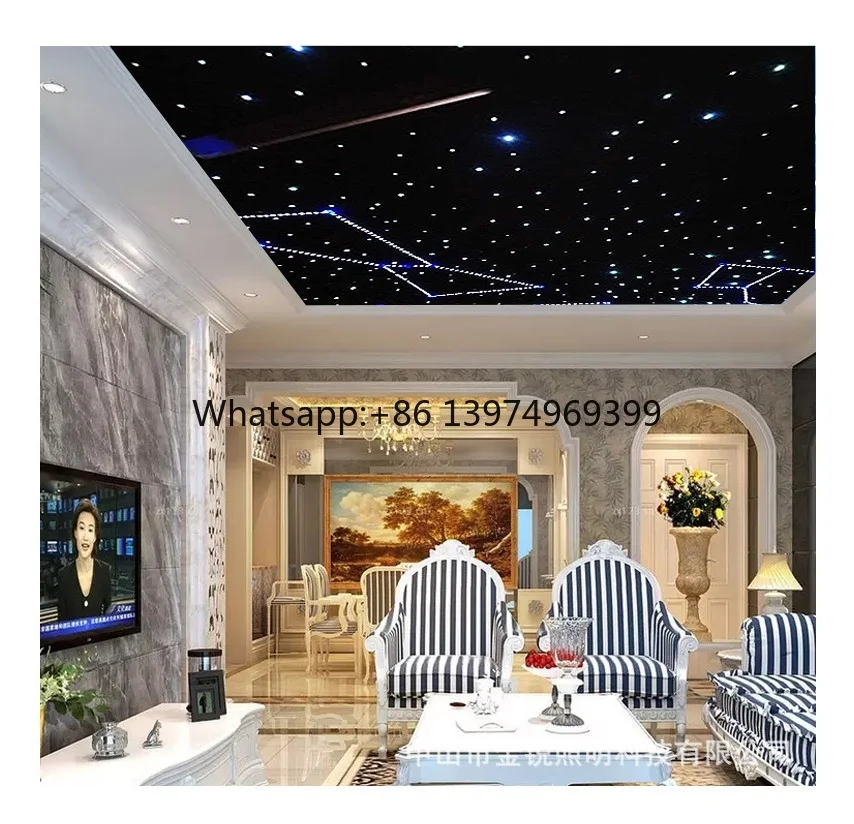 Home Theater Star Ceiling Panels Shooting Star Effects Fiber Optic Star Ceiling