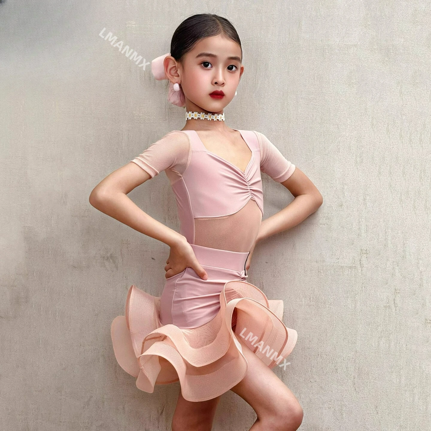 Abito da ballo latino per bambini per ragazze 2025 Nuovo abito da performance di fascia alta primavera/estate