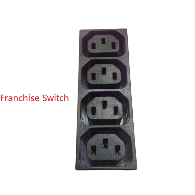 10PCS Original genuine female seat quadruple  power socket IEC   742W-4P