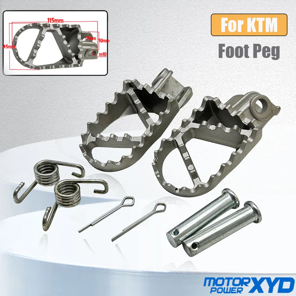 Motorcycle Footrests Foot Peg Aluminum Front Footrests Pedals For KTM SX 125150 250 SXF XC 250 EXC 450 Motocross Pit Dirt Bike