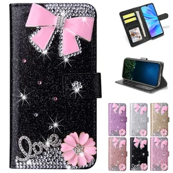 Flash Diamond Glitter Luxury Wallet Case For iPhone 17 ProMax Air 16 E Pro 15 Plus 14 13 Pro Max 12 Mini 11 Cover