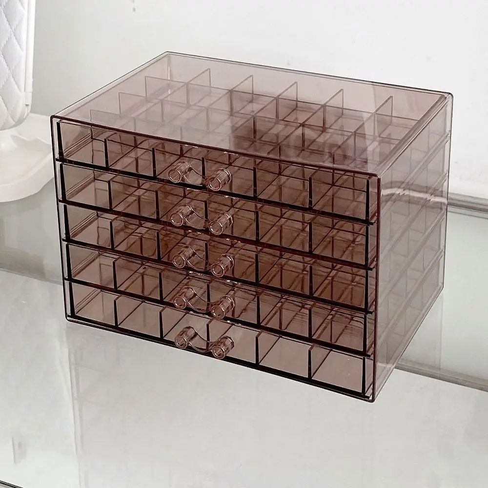 

120Grids Jewelry Storage Box Acrylic Drawer Style Jewelry Transparent Box Compartment Ring Earring Jewelry Sorting Box Bathroom