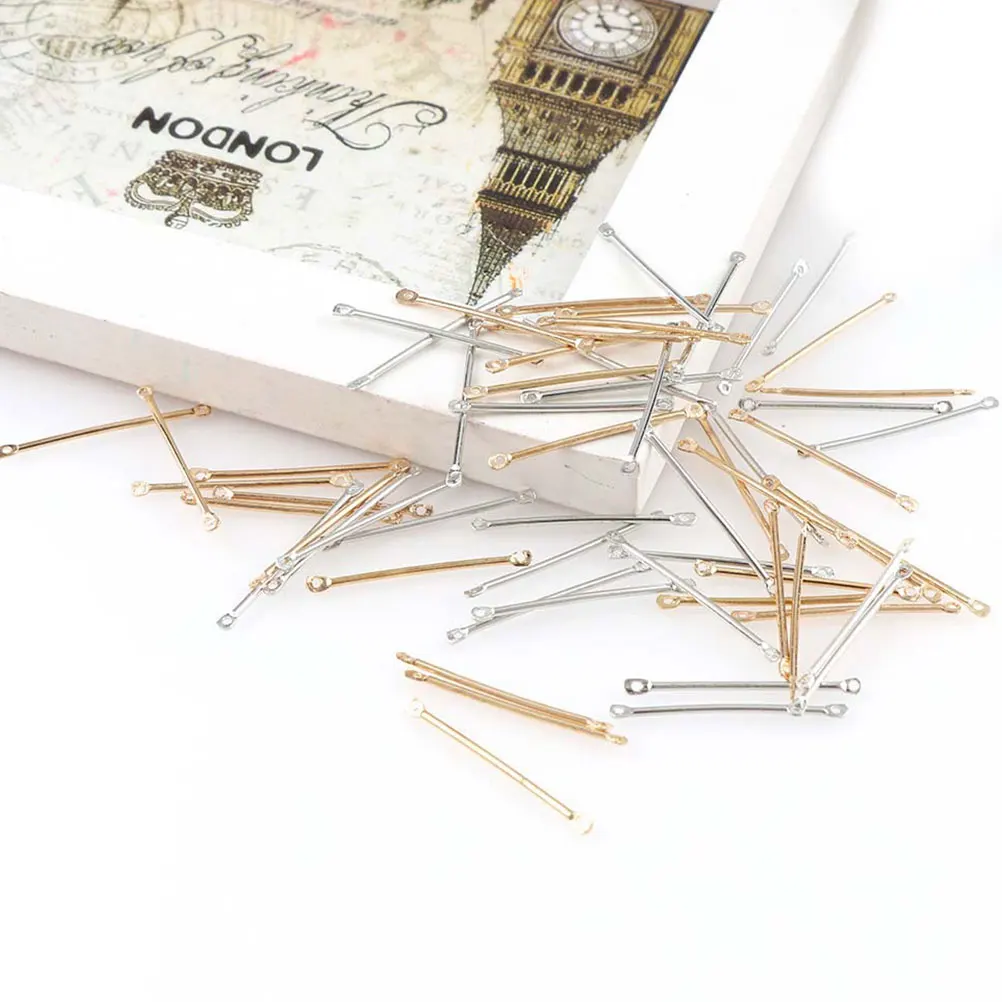 

200pcs Earring Accessories Iron Material DIY Jewelry Supplies Connecting Stick Decorative Pieces Lightweight Durable
