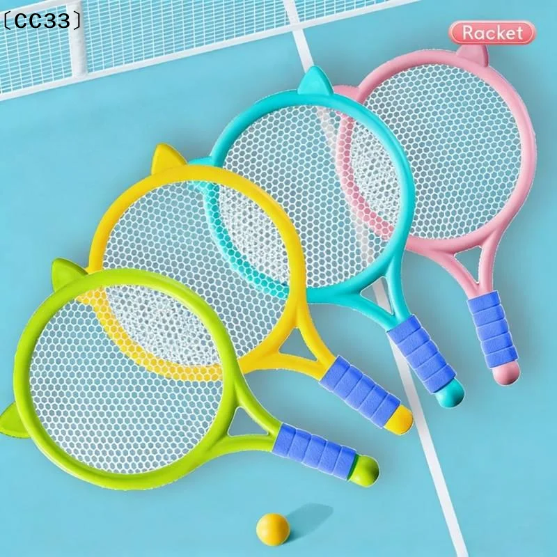 

Kids Badminton Racket Set With Tennis Ball Outdoor Sports Interactive Tennis Ball Toys Gift For Kid〔CC33〕
