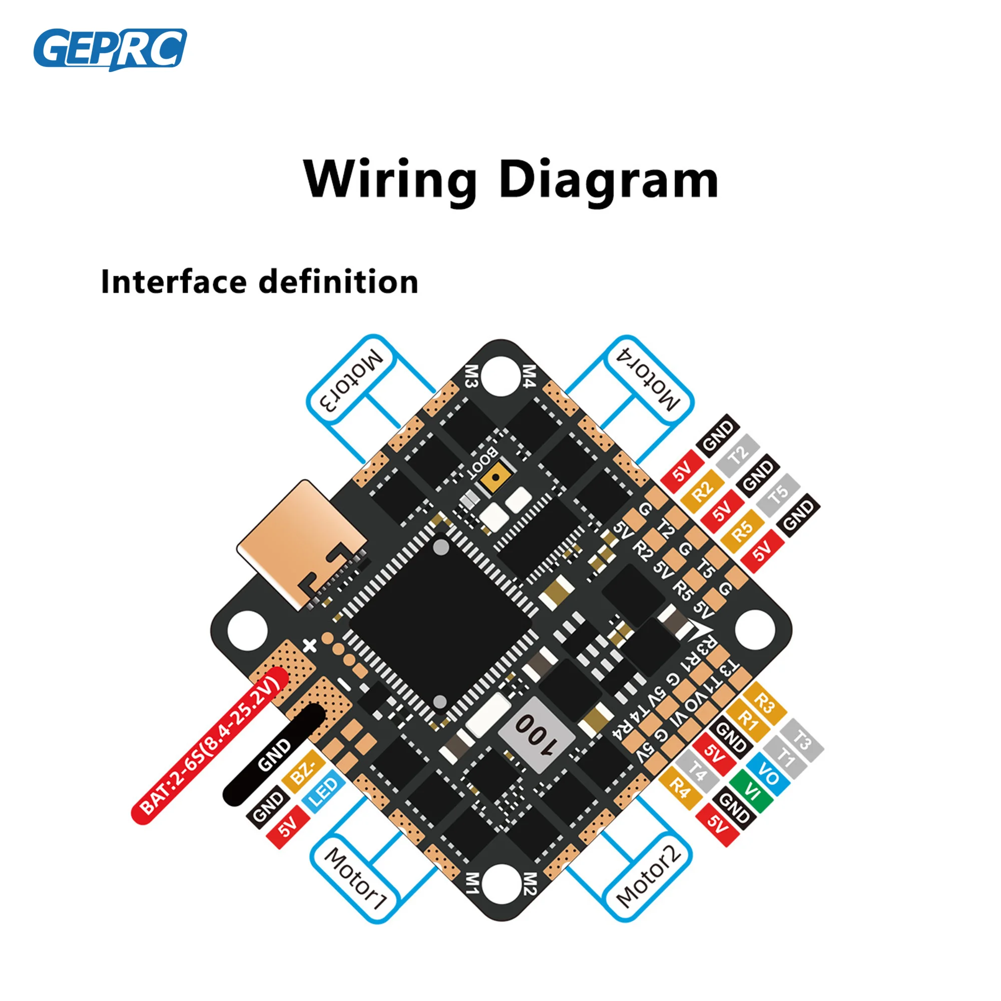 TAKER F722 45A 32Bit AIO Buzzer 16MB Black Box 32Bit Data Analyze Record Flight  Racing FPV Drone