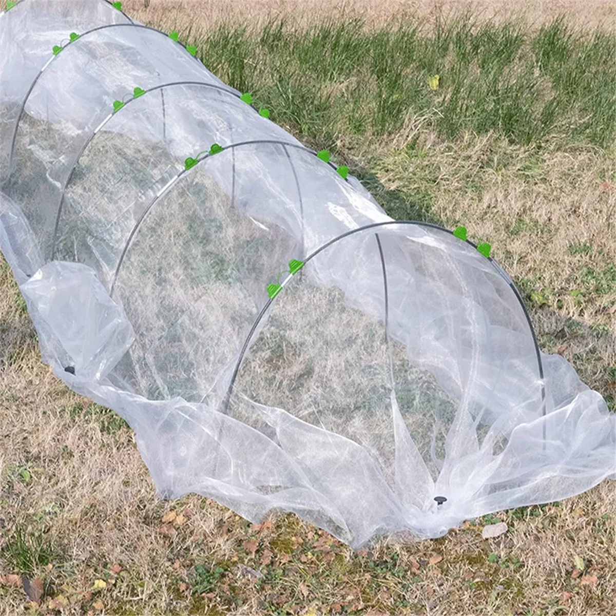 ABKO-18Pcs حديقة الأطواق لنفق المعاوضة، حديقة الأطواق الدفيئة الإطار مرنة نفق قوس حماية المحاصيل الأطواق