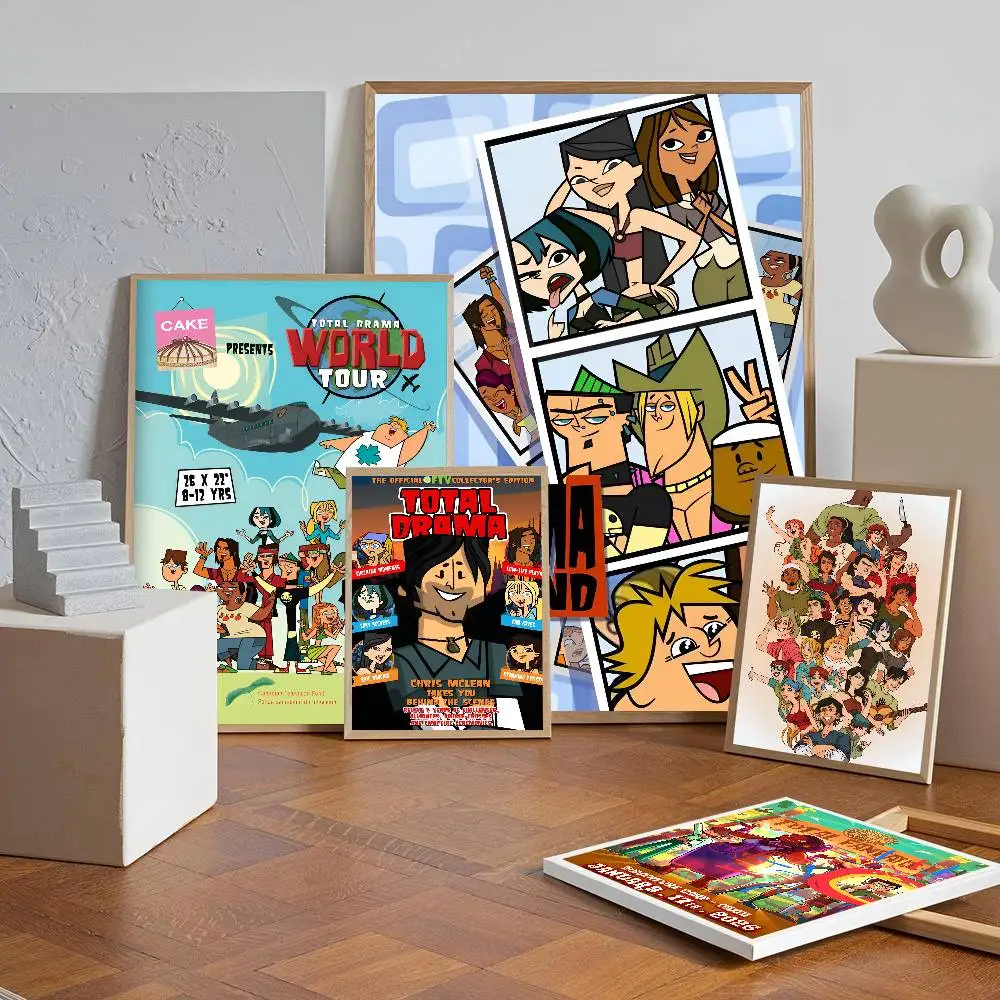 T-Total Cartoon D-Drama  Poster Self-adhesive Wall Mural Art Waterproof Sticker For Bar Room Decor High Quality Print Gift