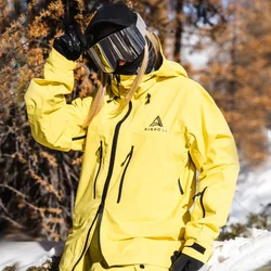 Veste de neige coupe-vent à capuche pour homme et femme, survêtement adulte, vêtements de sport de ski en plein air, échauffement imbibé, 506, hiver, nouveau, 2024