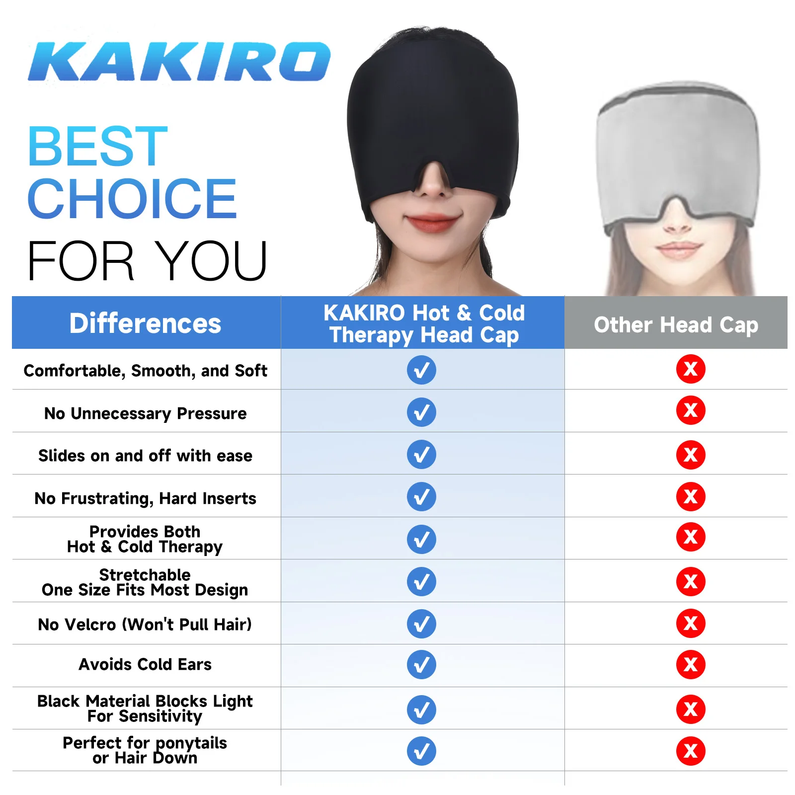 Kakiro-cold and hot compress headband for cervical vertebra, relieve eye fatigue and relax gel mask