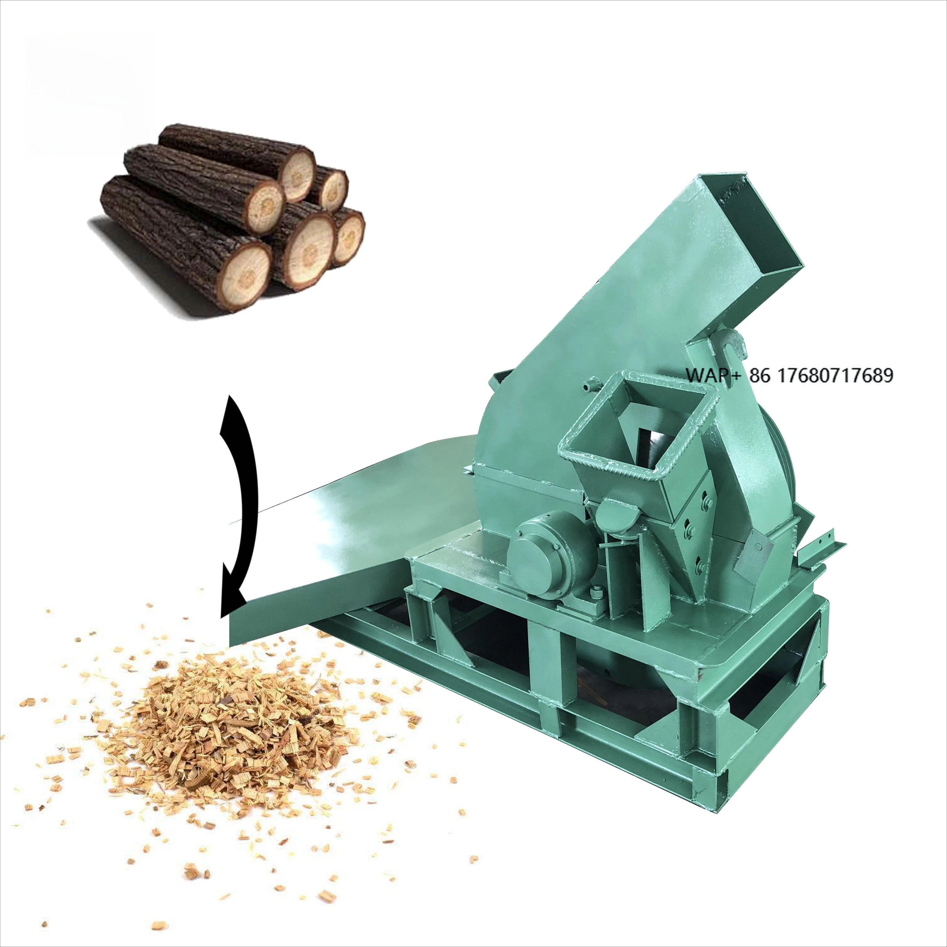 Branch Shredder Large Wood Tree Crusher Wood Chipper Garden Branch Fruit Tree Shredder Sawdust Machine